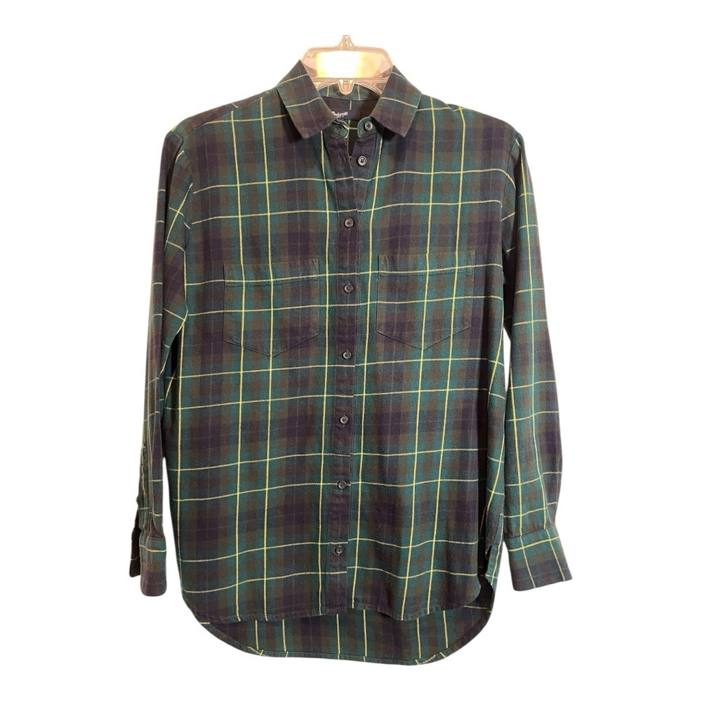 Madewell Plaid Flannel Button Up Shirt Size XXS